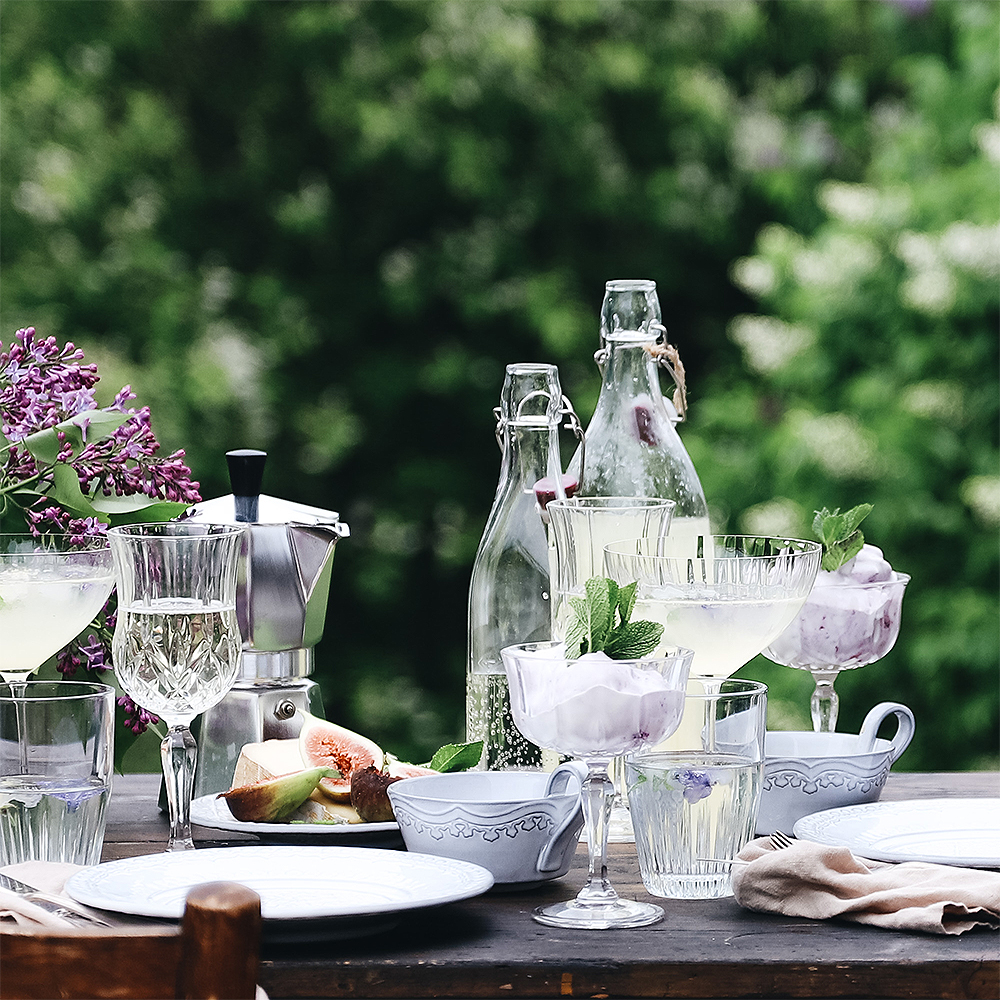 Rua Nova Tekopp med Fat 20 cl Antikvit