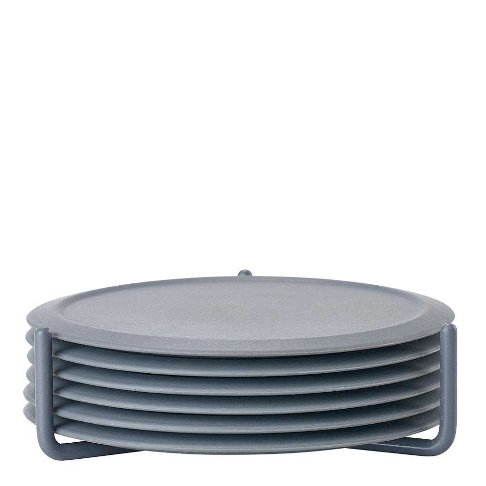 Singles Glasunderlägg SilIkon 6-pack Grå