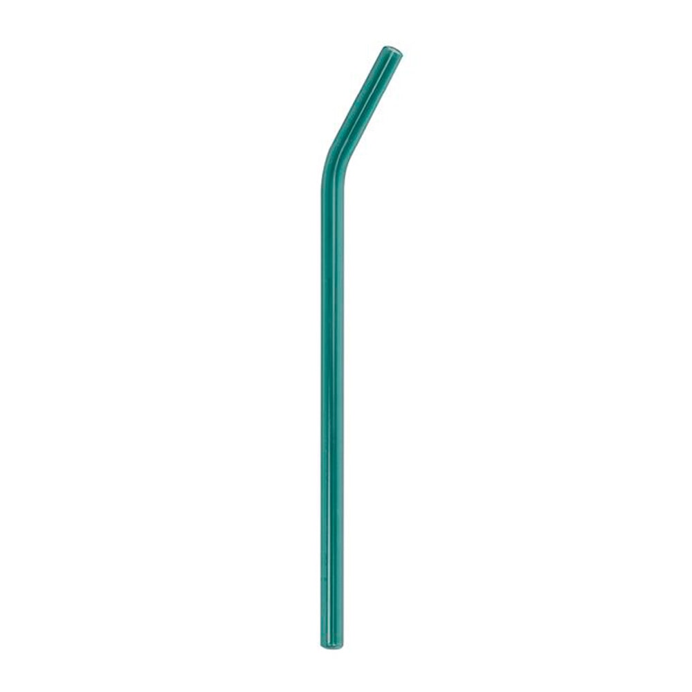 Sugrör Böjd Glas XL Aqua