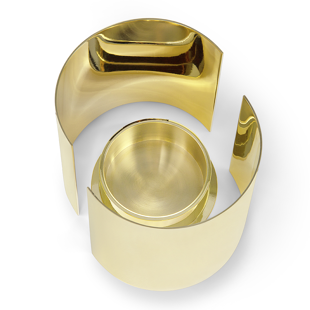 Infinity Ljuslykta 3 delar 10 cm Mässing