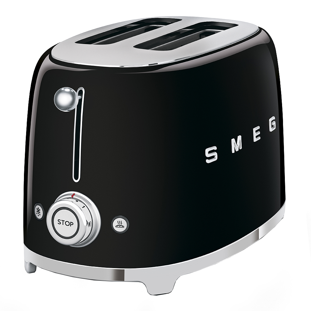Smeg 50's Style Brödrost 2 skivor Svart