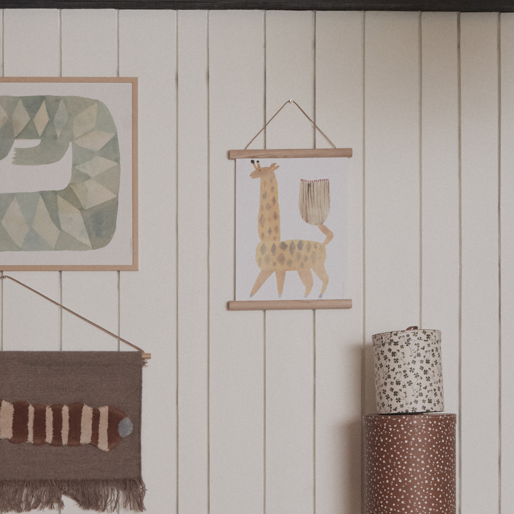 Affisch 30x40 cm Giraffen Noha