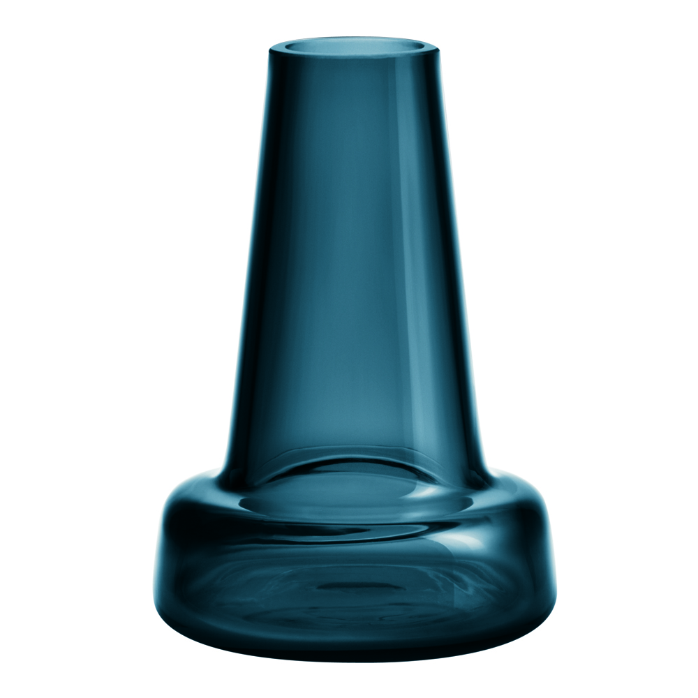 Flora Vas 12 cm Blå lång hals