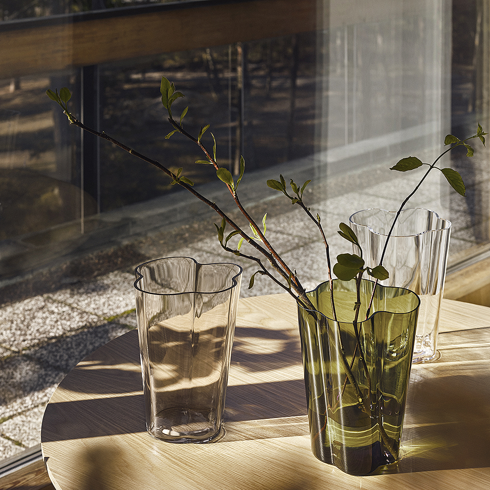 Alvar Aalto Collection Vas 25,1 cm Mossgrön