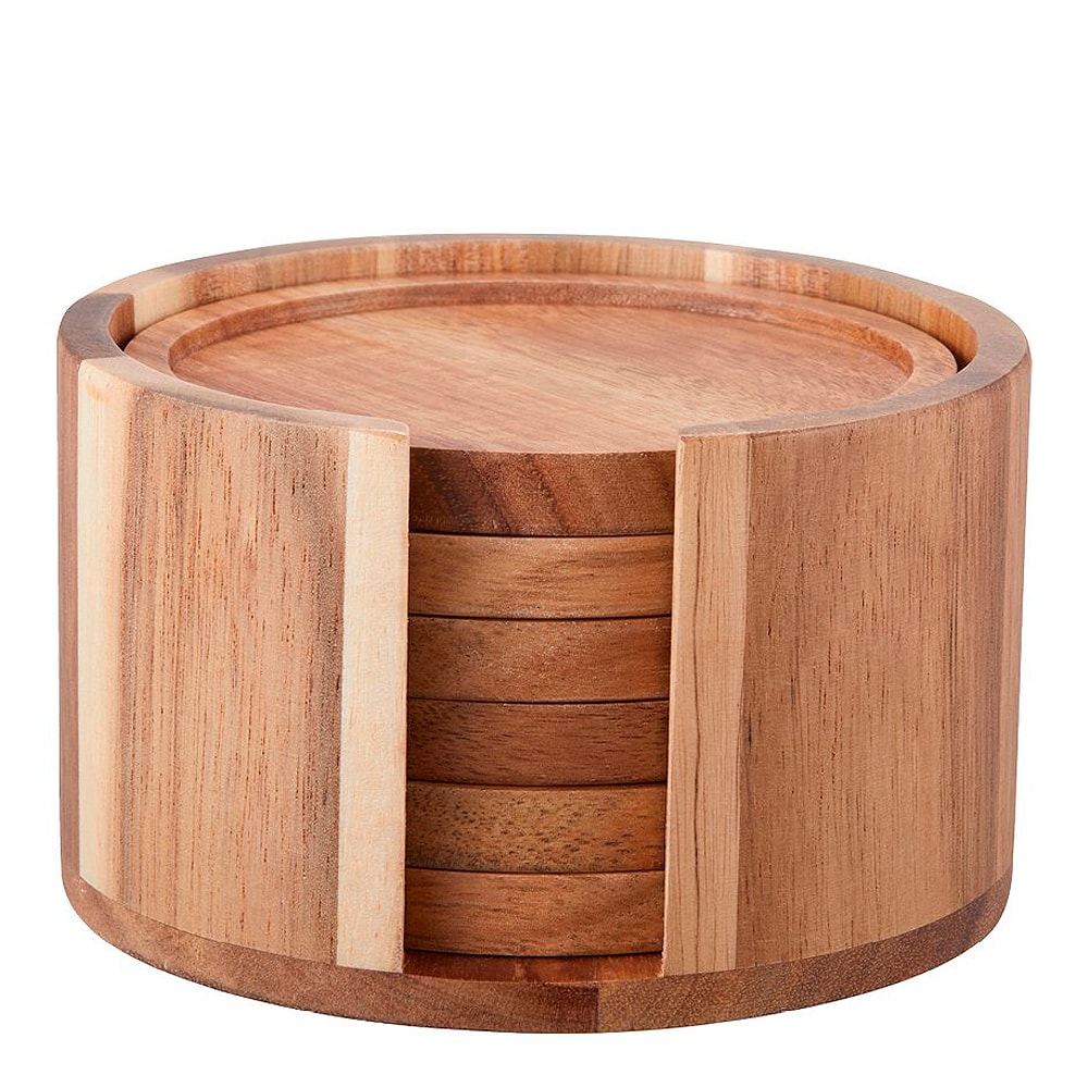 Gota Glasunderlägg Akacia 6-pack