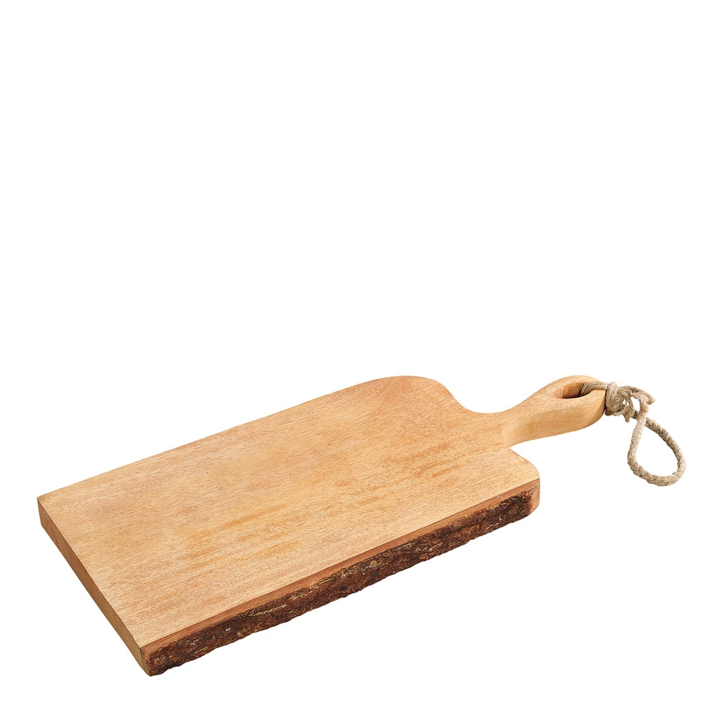 Skärbräda med handtag Mangoträ 46 cm