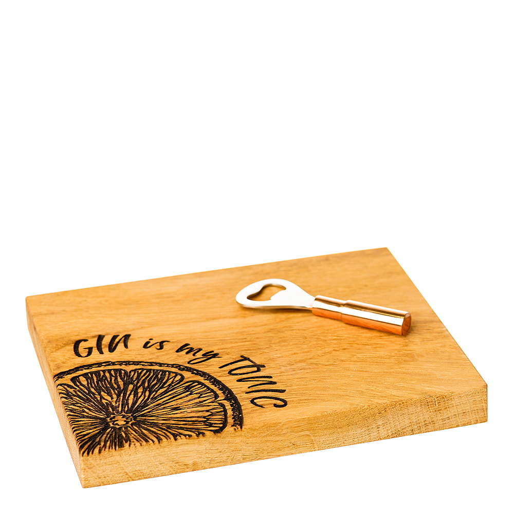 Ostbräda Ek med Flasköppnare Gin Is My Tonic