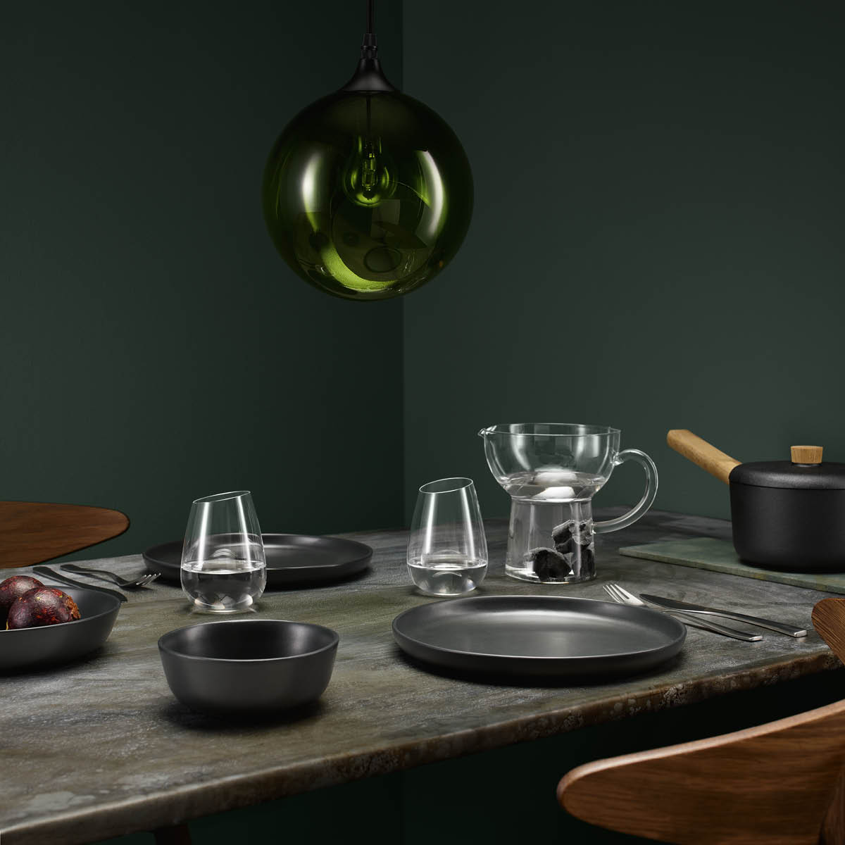 Nordic Kitchen Tallrik djup 20 cm Svart