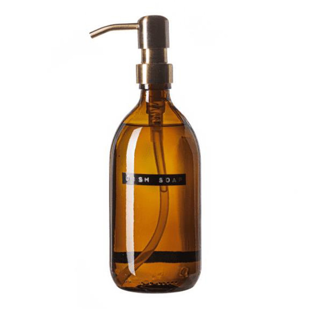 Diskmedel med pump 0,5 L Mässing/Brun