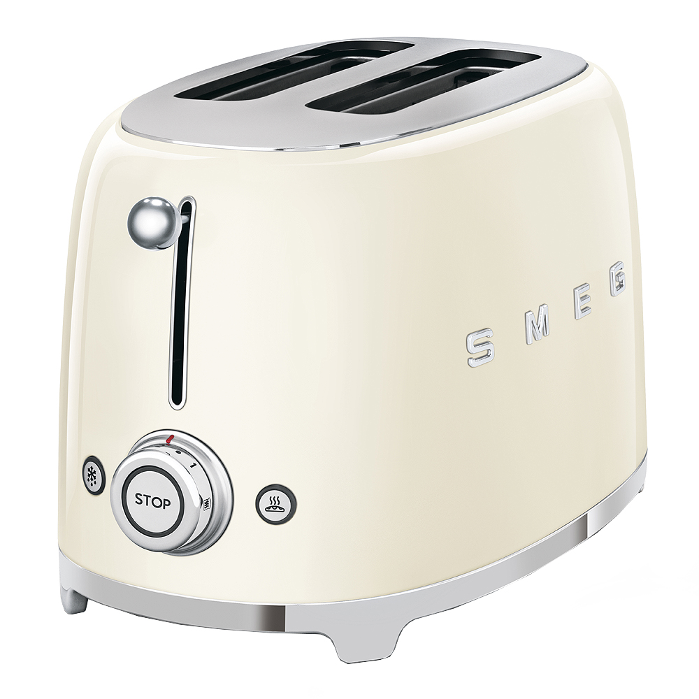 Smeg 50's Style Brödrost 2 skivor Creme