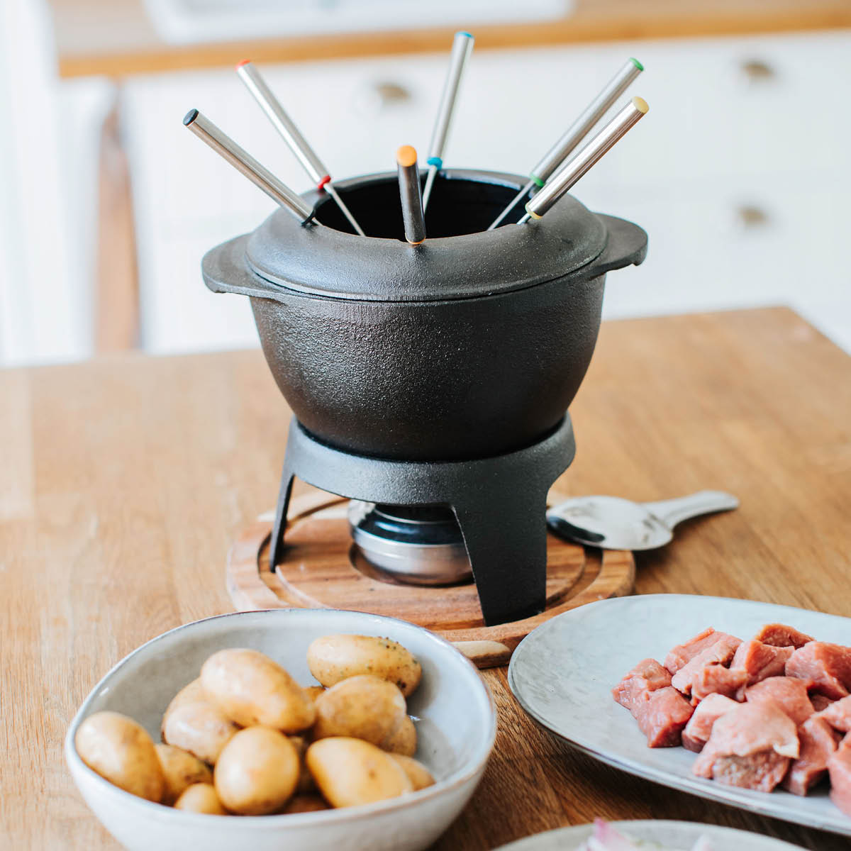 Fonda Fonduegryta Gjutjärn Svart
