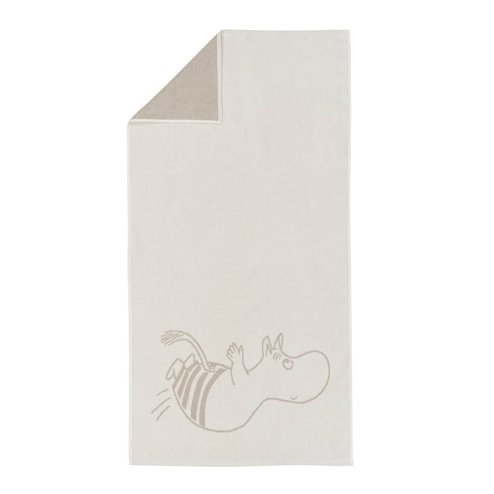 Mumin Badhandduk 70x140 cm Mumintroll Vit