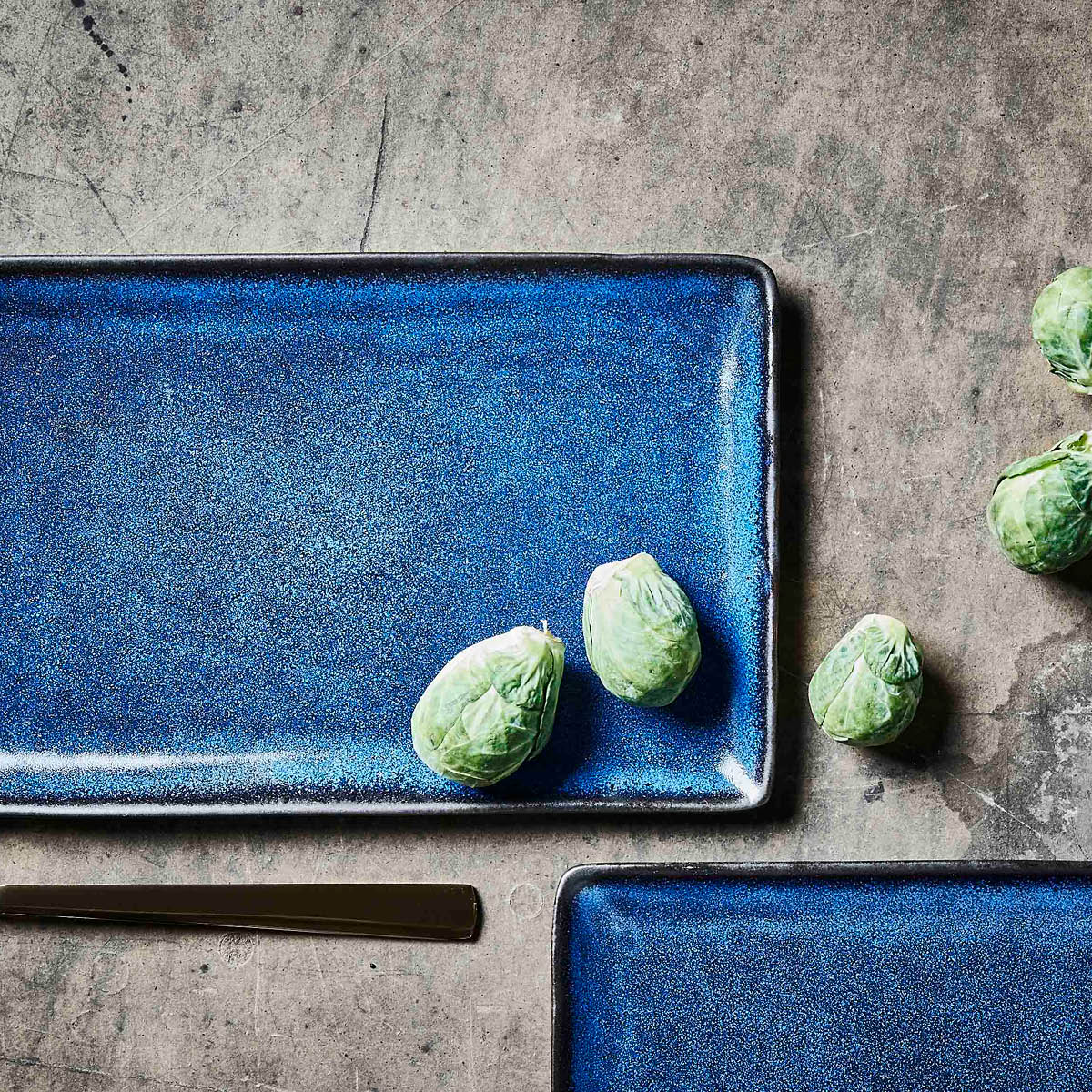 Raw Tallrik rektangulär 23,5x15 cm Midnight Blue