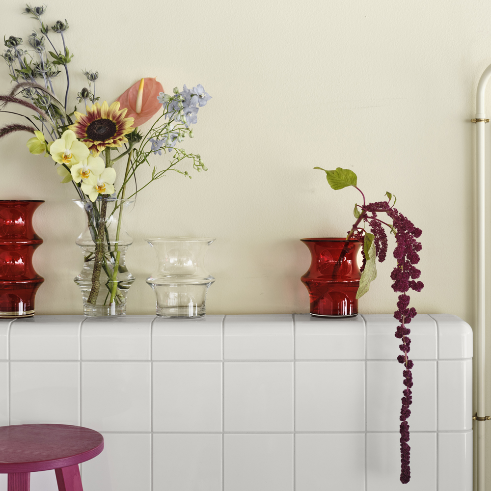 Pagod Vas 16,7 cm Röd