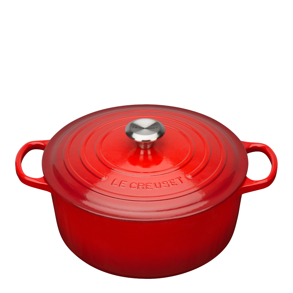 Signature Gjutjärnsgryta rund 28 cm 6,7 L Cerise