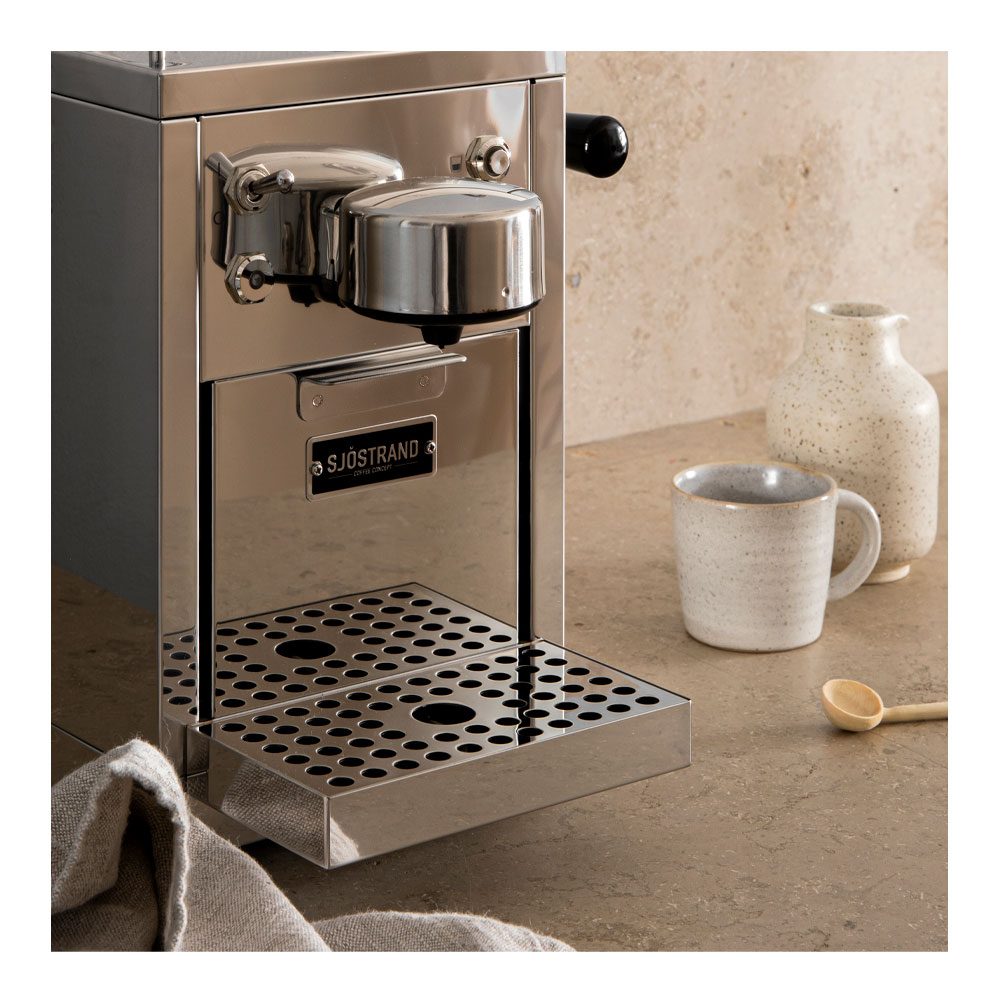 Espressomaskin för kapslar Rostfri