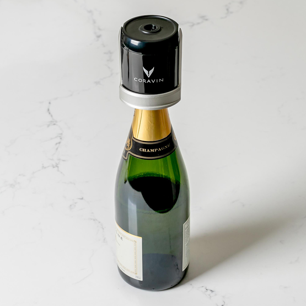Förslutare till Champagneflaska 2-pack Svart