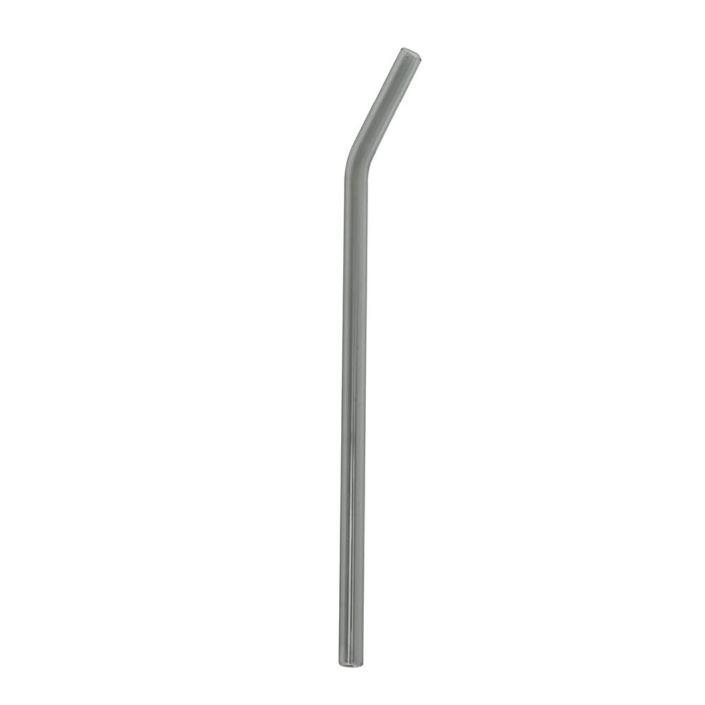 Glasspipe Sugrör Glas 0,8 cm Grå