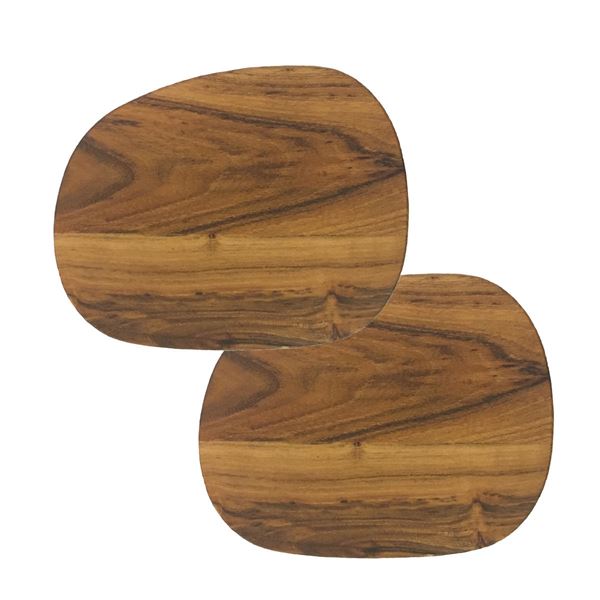 Raw Buttertavla 19x14 cm 2-Pack Teak