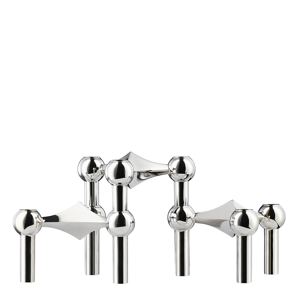 Stoff Nagel Ljusstake 3-pack Krom