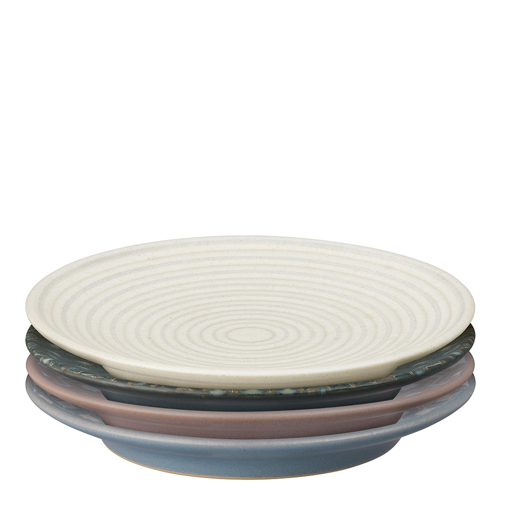 Impression Tallrik 17 cm 4-pack Mixade Färger