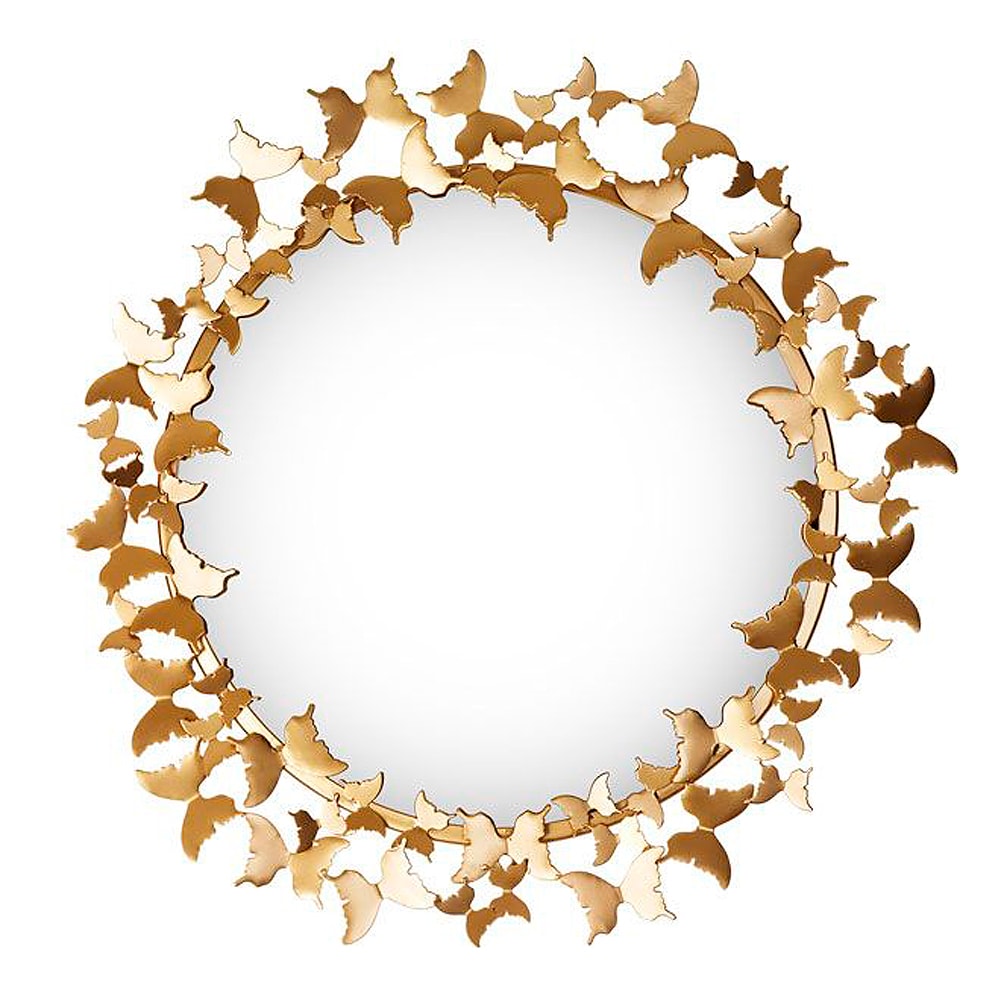 Spegel Butterfly 64x69 cm Guld