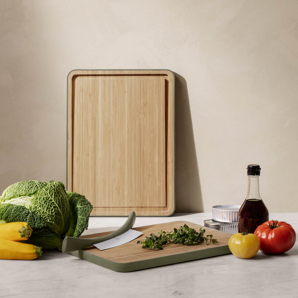 Green Tools Skärbräda med ränna Bambu