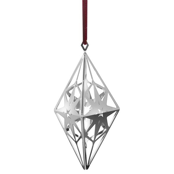 Hängande Romb 11,3 cm Försilvrad