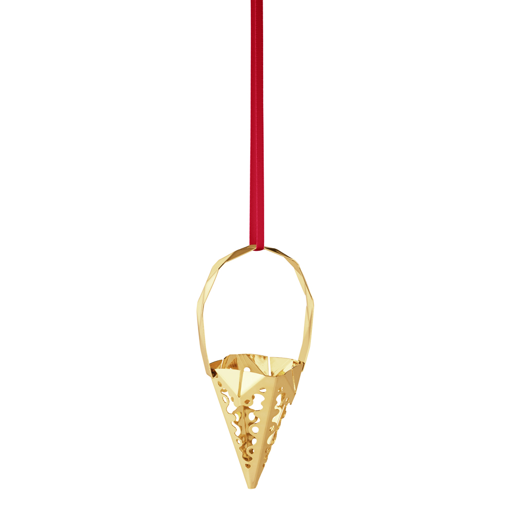 Christmas Collectibles Julhänge Kon 9,7 cm Förgylld