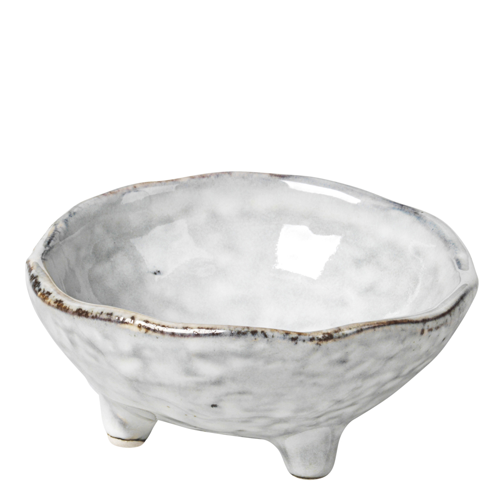 Nordic Sand Skål med fötter 8,5 cm Vit