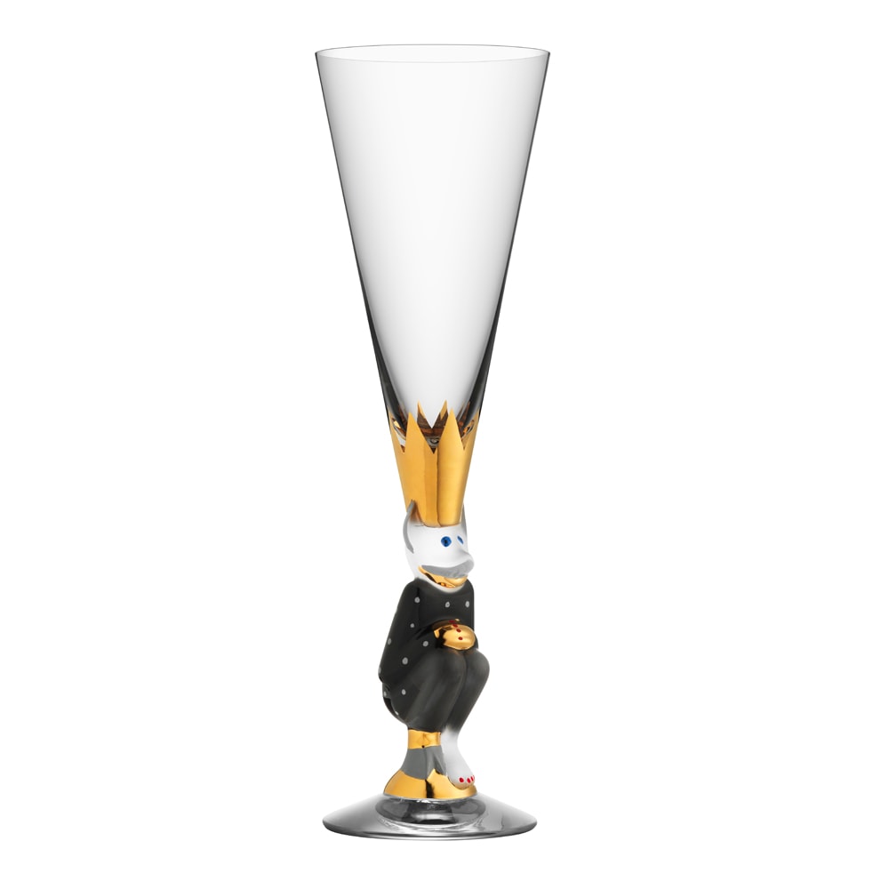 The Sparkling Devil Champagneglas 19 cl Mörkgrå