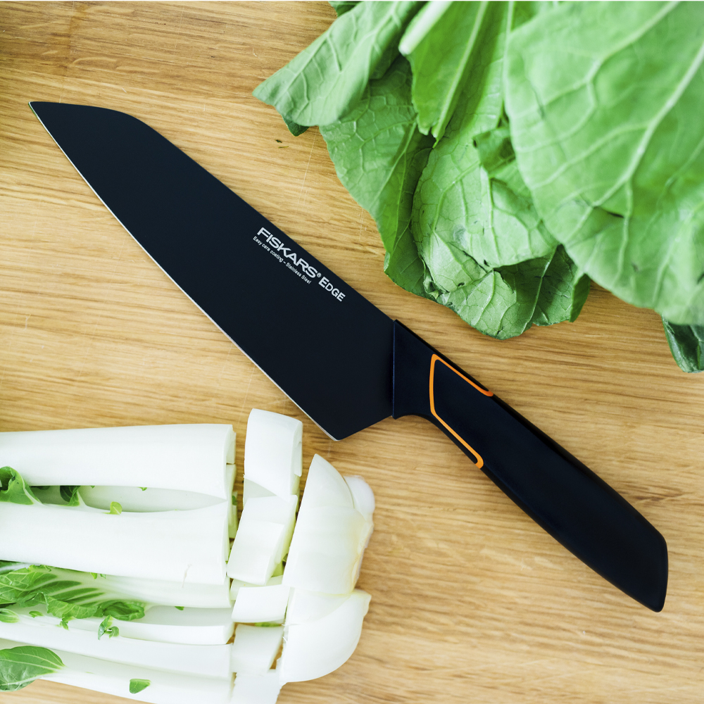 Edge Santokukniv 17 cm Svart