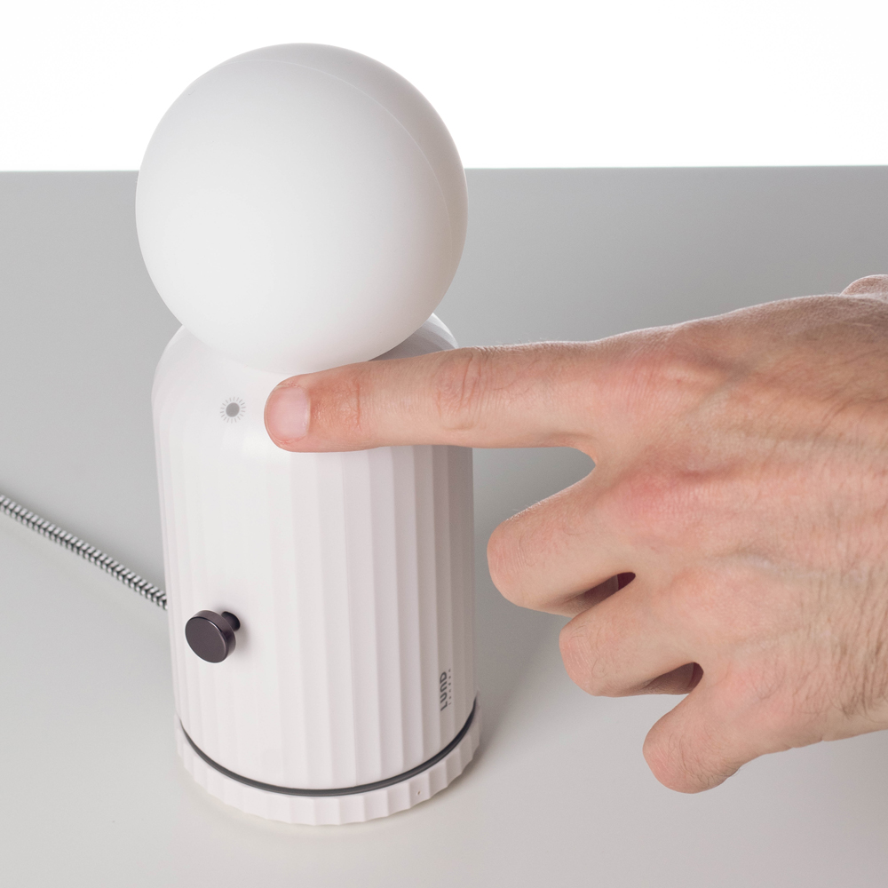 Skittle Lampa med Laddare White