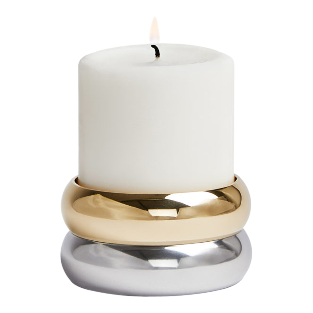 Marriage Ljusstake Mässing/Aluminium 9,5x5 cm