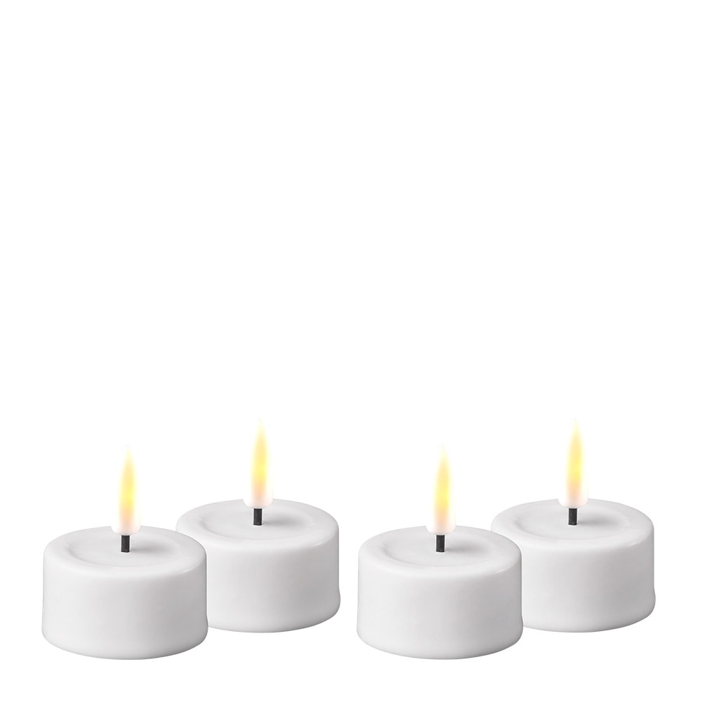 Värmeljus Led 4-pack 3,5 cm Vit