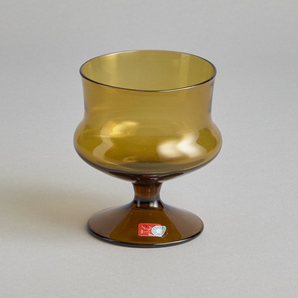 SÅLD Bärnstensfärgade Ölglas 11 st