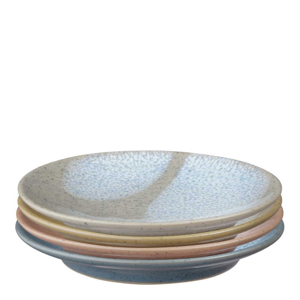 Assiett 17 cm 4-pack Flerfärgad