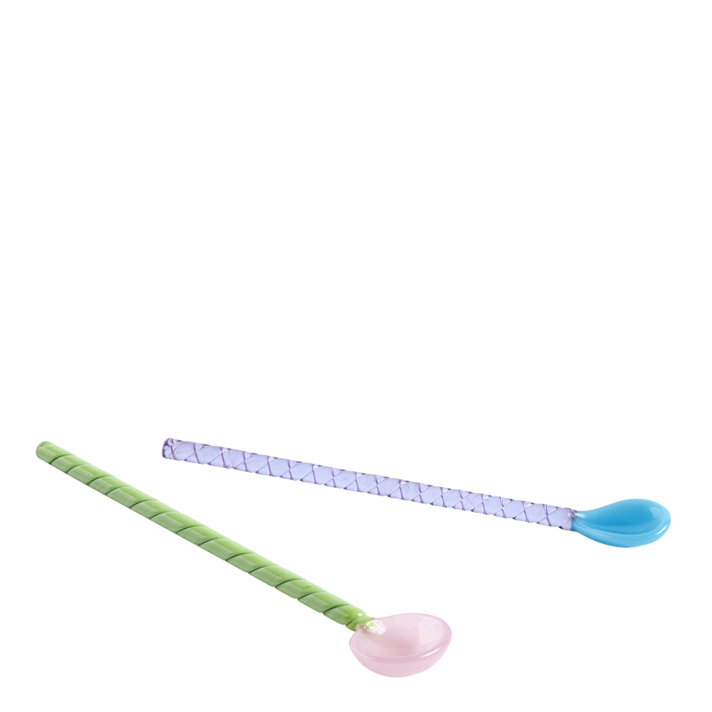 Twist Glassked 17,5 cm 2-pack Turkos/Rosa