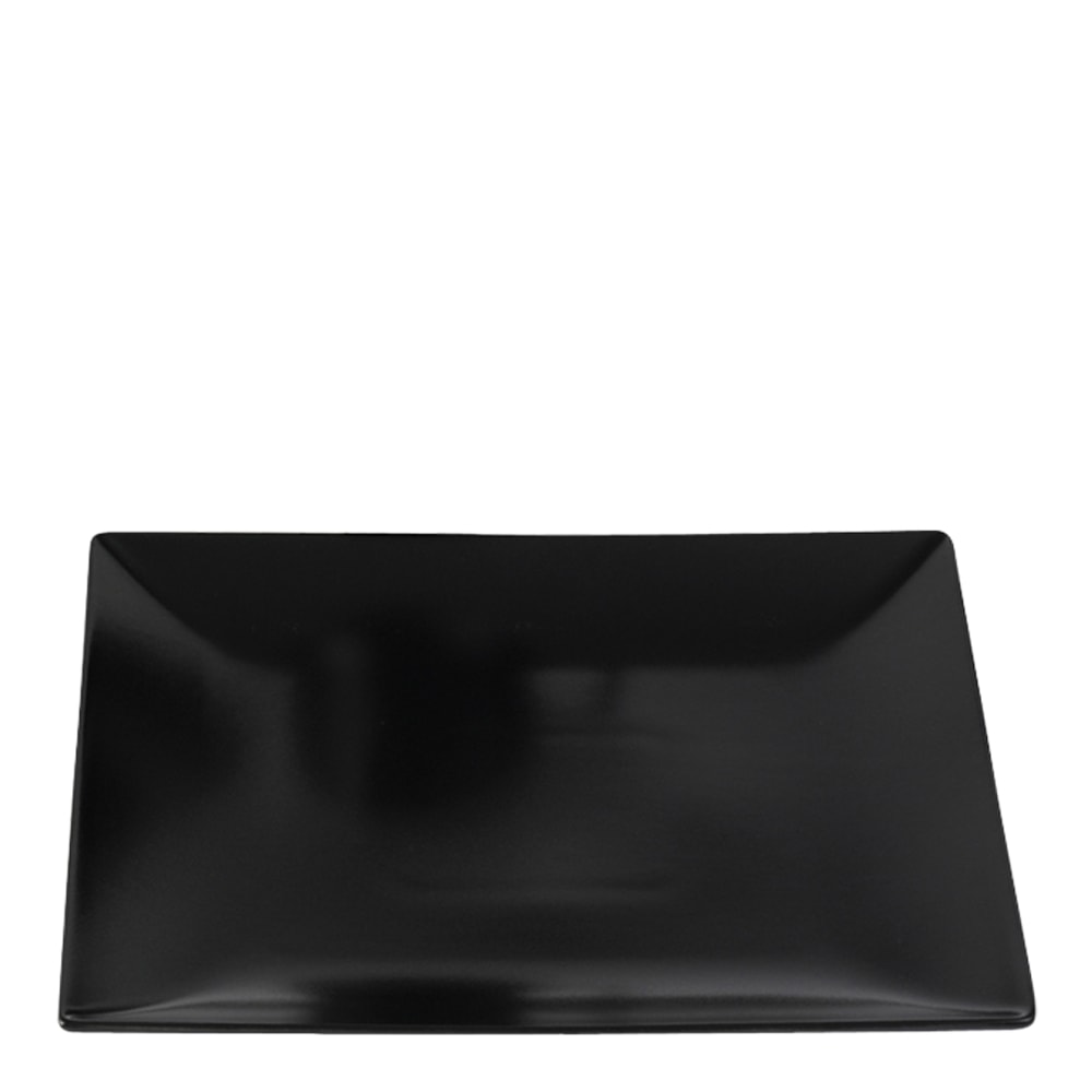 Quadro Tallrik flat 21x21 cm Svart matt