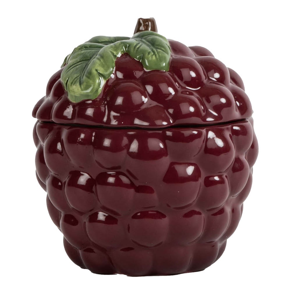 Grape Skål med lock 10 cm Vinröd