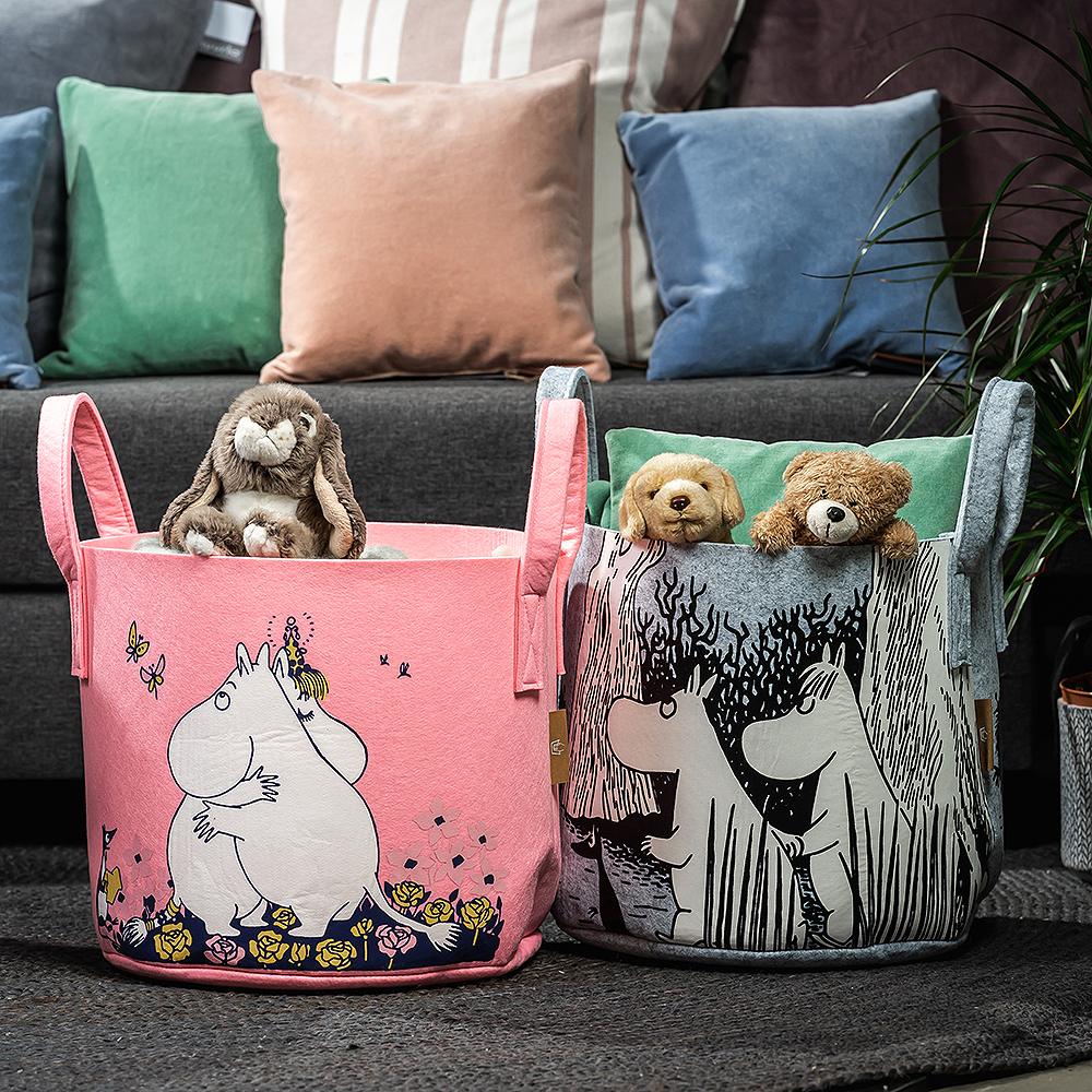 Mumin Förvaringskorg Krama Mig 30 l Rosa