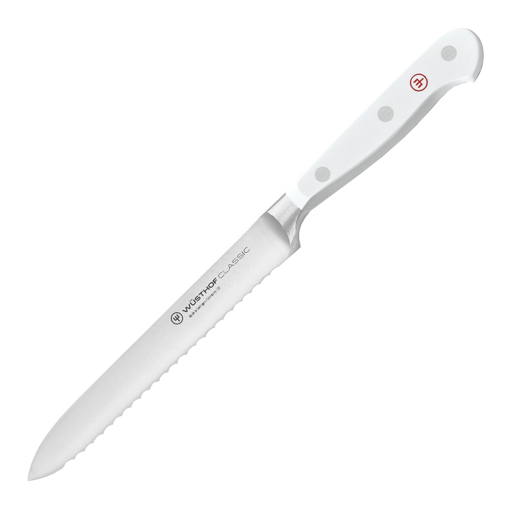 Classic White Korvkniv Tandad 14 cm