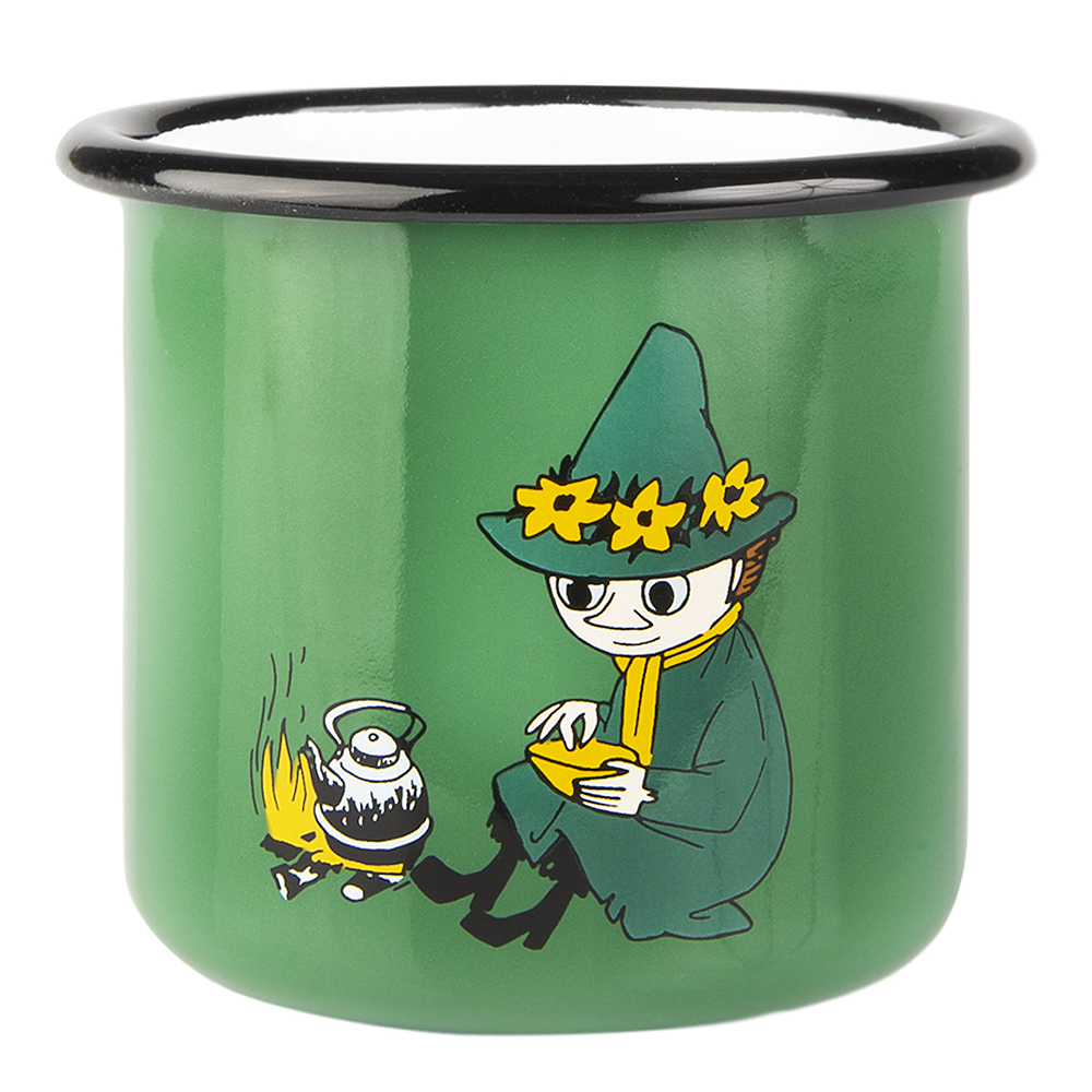 Mumin Emaljmugg Snusmumriken 37 cl Grön