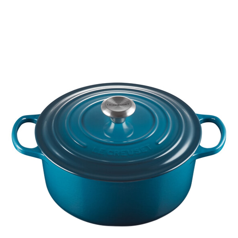 Signature Gjutjärnsgryta rund 26 cm 5,3 L Deep Teal