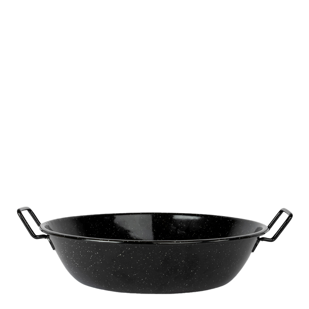 Doris Emaljerad Panna Medium Svart