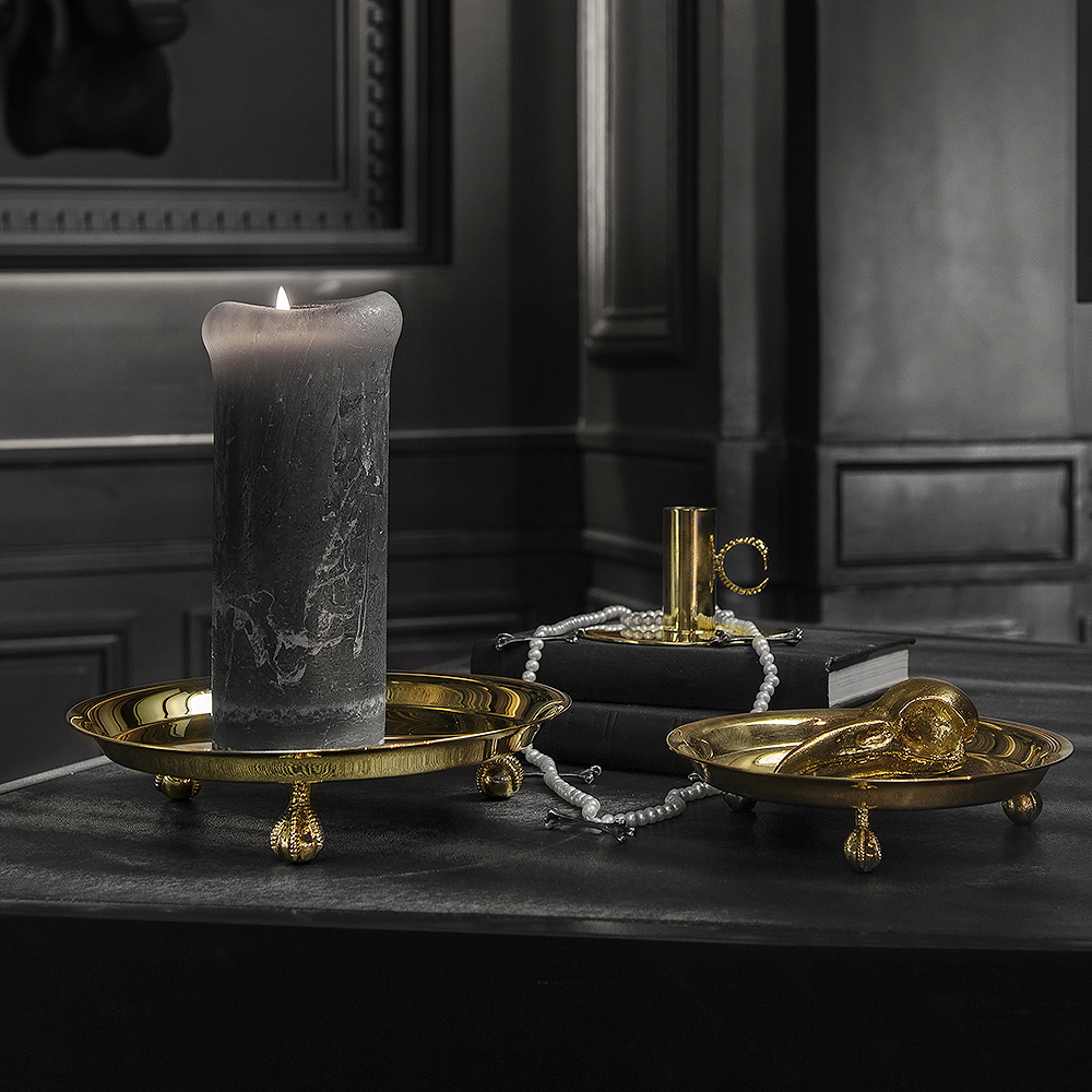 Claw Ljusstake ring 10,5 cm Mässing