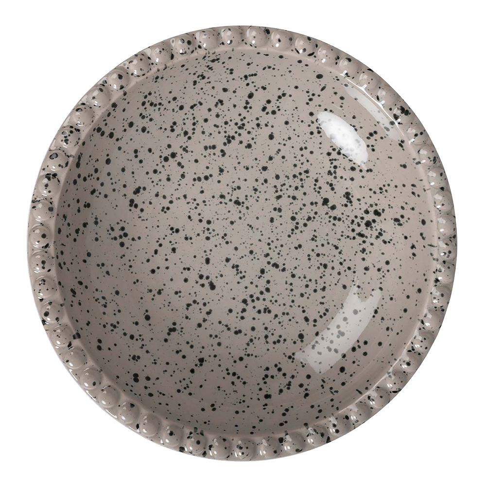 Ditte Serveringsfat djup 26 cm Grå/Svart