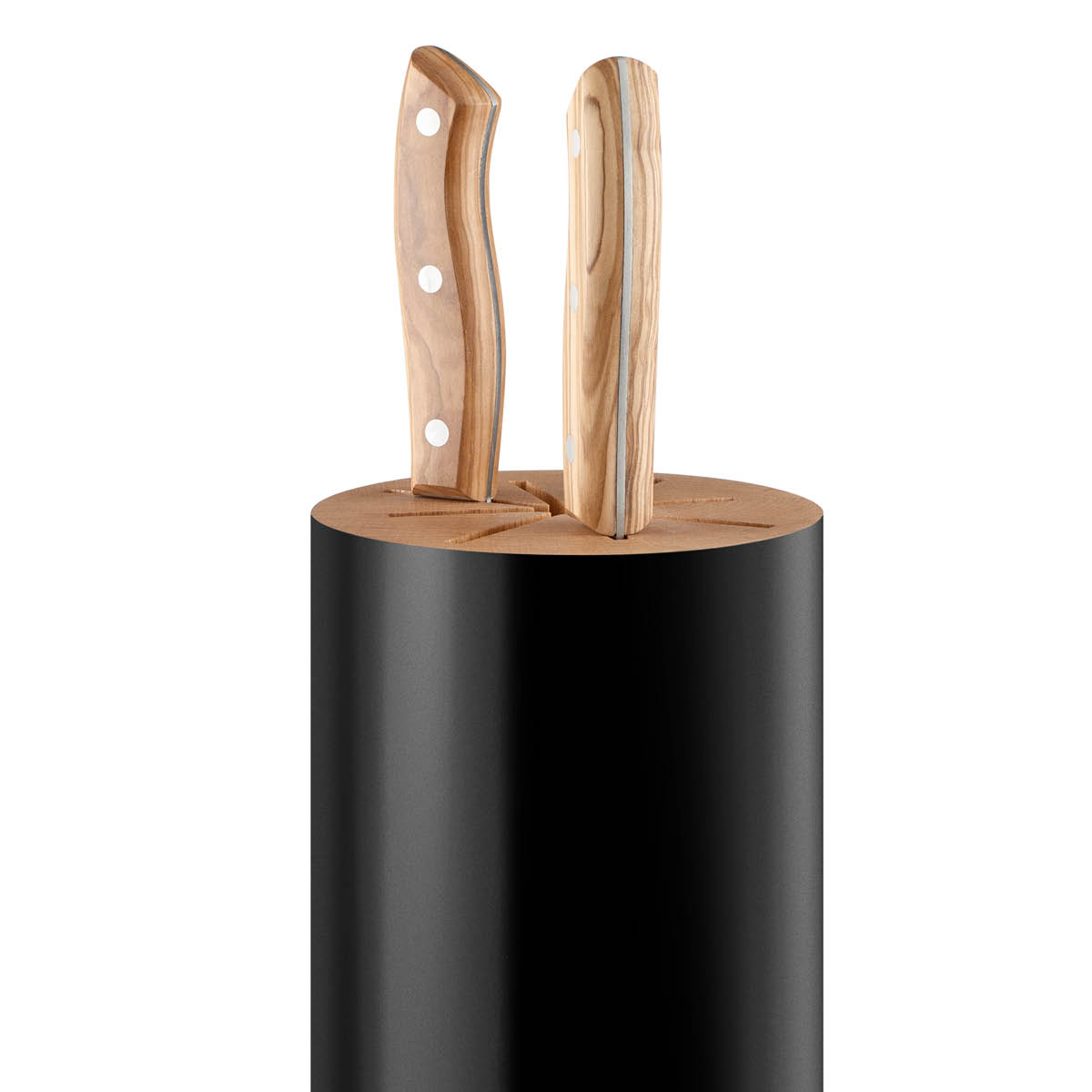 Nordic Kitchen Knivblock 8 Knivar Svart
