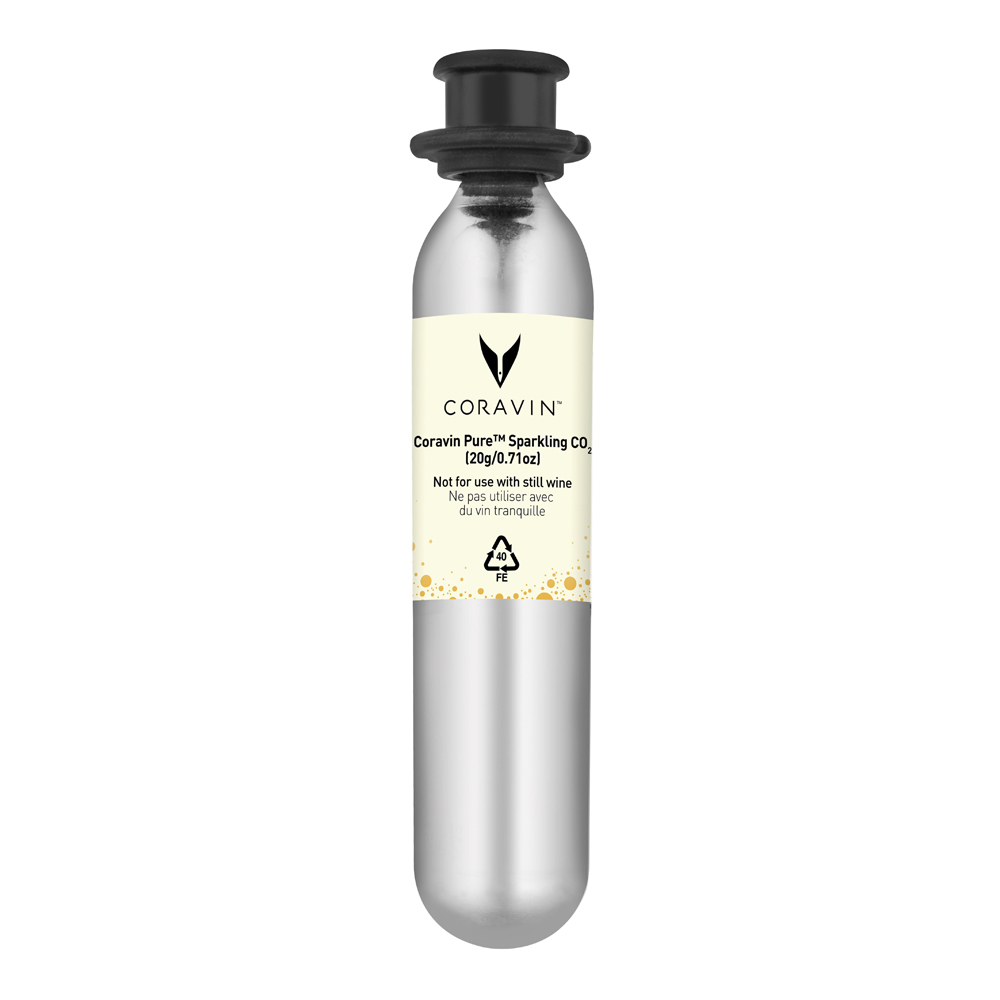 Pure CO2-kapslar Mousserande 6-pack Silver