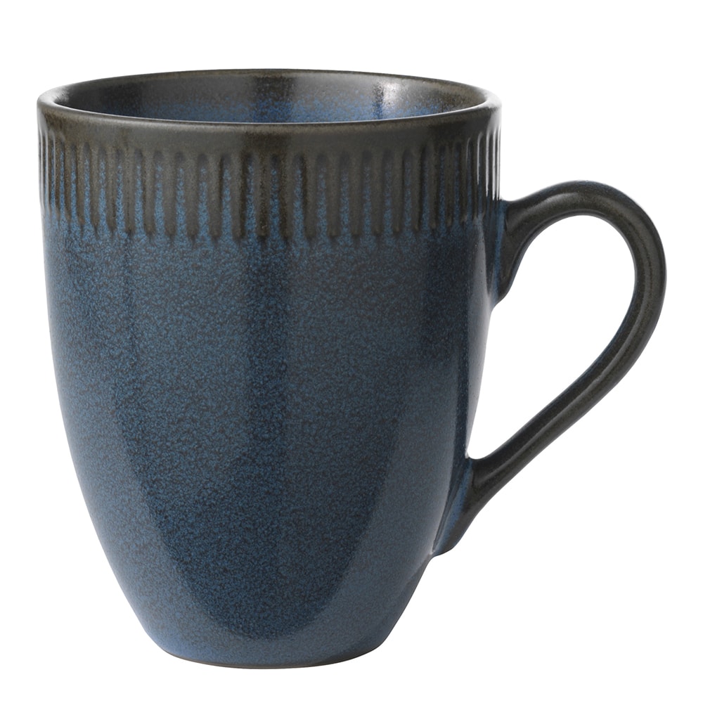 Relief Stoneware Mugg 30 cl Blå